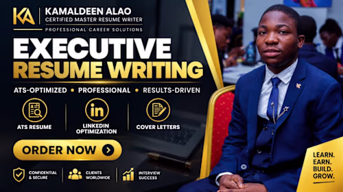 Executive Resume Writing
Created a professional,