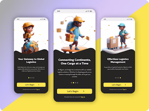 Logistics Company UI Design