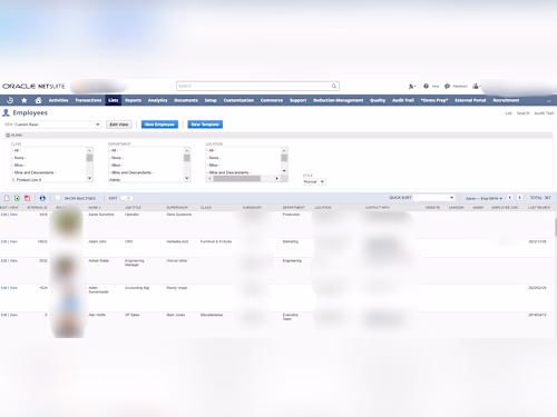 Data Implementation of NetSuite