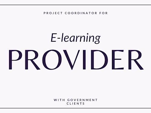 Project Coordinator for e-learning provider