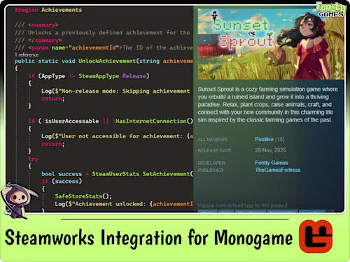 Built a drop-in Steamworks integration