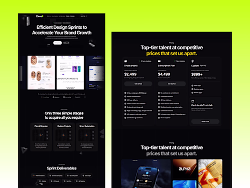 Next-Level Landing Page Projects in Framer