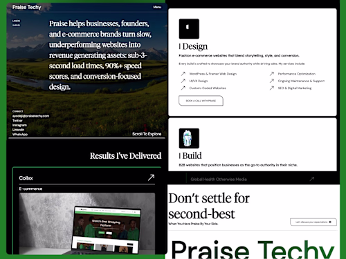 Personal Portfolio Website | WordPress & Elementor