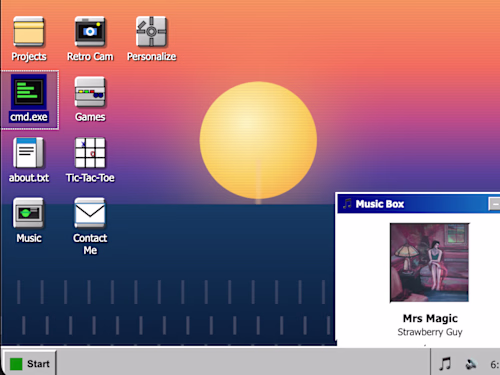 built my portfolio as a fake OS instead of a website boot sc...