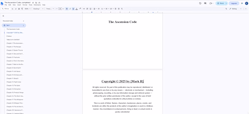 Fiction book writing