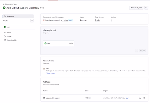 CI/CD Test Automation with GitHub Actions