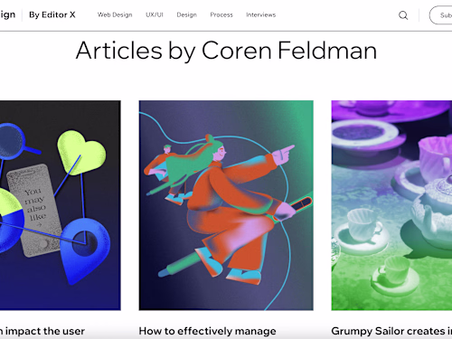 Shaping Design By Wix - UX Articles