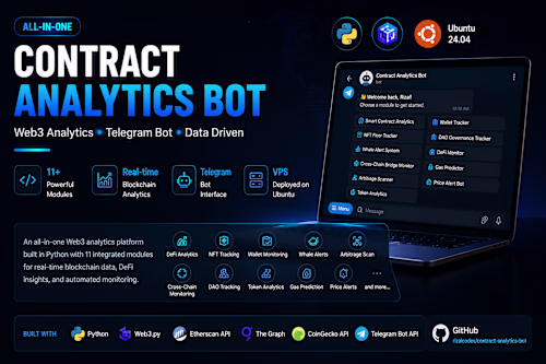 11-module blockchain analytics bot —