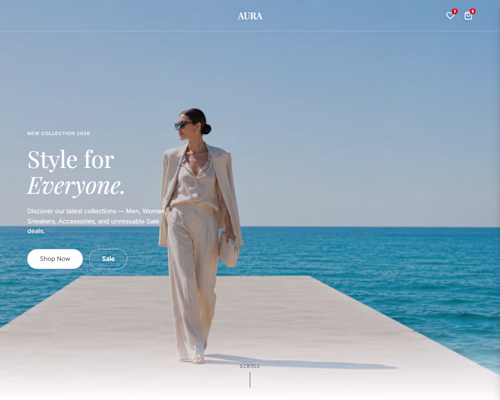 AURA — Cinematic E-commerce Store