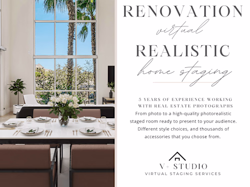 Promotional Ad Mailer Postcard Copy For Virtual Staging Company