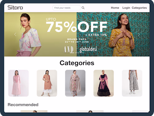 Dynamic Women's Clothing Web Application