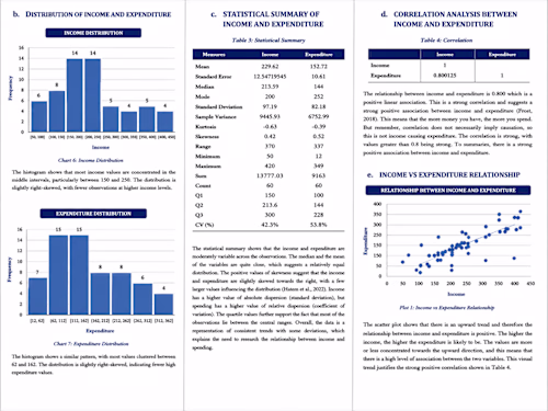 Income & Expenditure Statistical Analysis
Completed