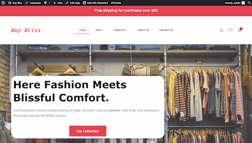 Buy Bliss | E-Commerce Store | WordPress WooCommerce Website