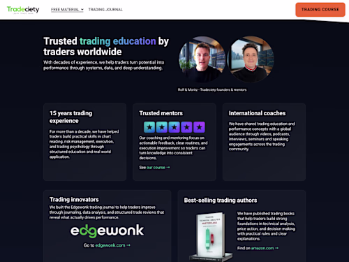 Trading Education Coaching Website Design