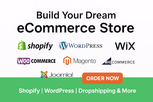 I will build a professional shopify wordpress wix woocommerc...