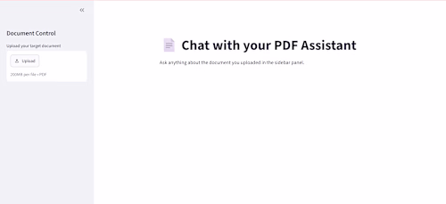 InteractDocs
Title: RAG-Powered PDF Analyzer —
