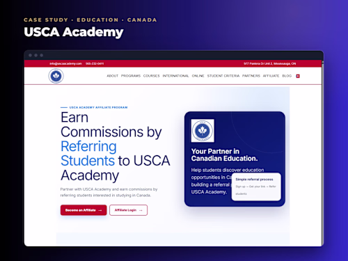 USCA Academy: referral programme rebuilt and proven