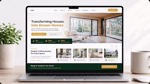 HomeGlow Builders, Home Renovation & Remodeling Website