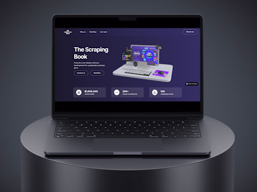 The Scraping Book landing page