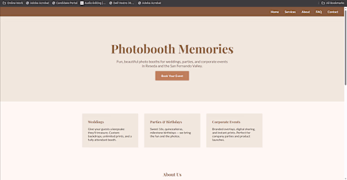A client needed a photobooth