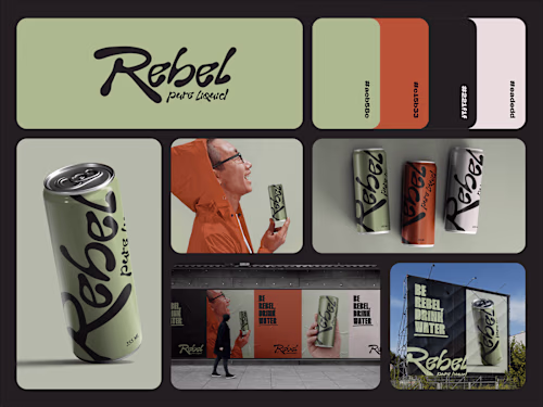 Rebel Water Brand Identity