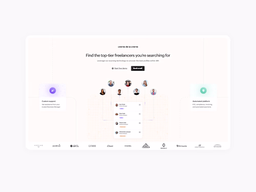 HR hero section