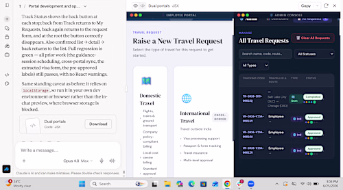 Travel Request Portal  for