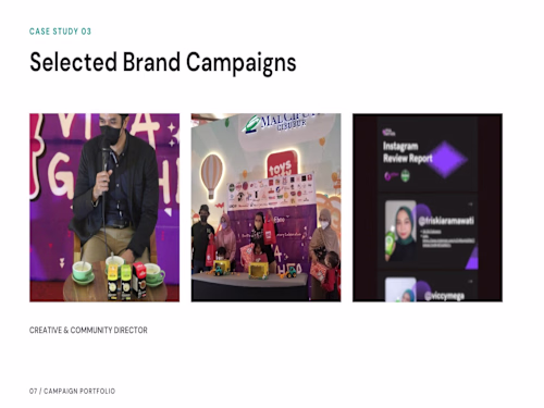 A selection of brand campaigns