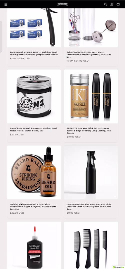 Recently redesigned a Shopify store