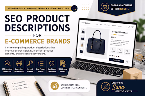 SEO Product Descriptions for E-Commerce Brands