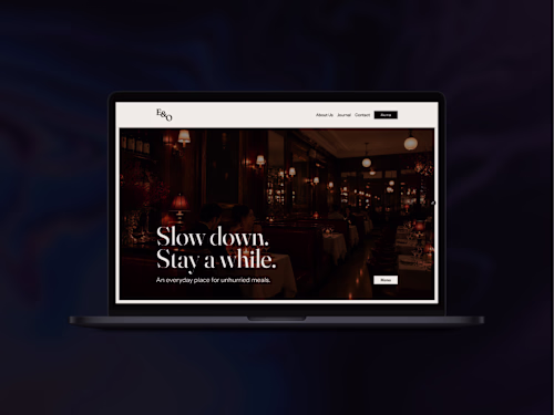 Design Breakdown - E&O Restaurant Framer Template