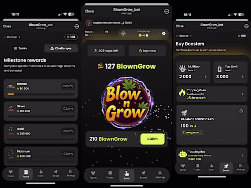  Blow n Grow | Blockchain Telegram Clicker Game