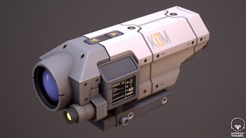 Sci-fi scope stylized game asset