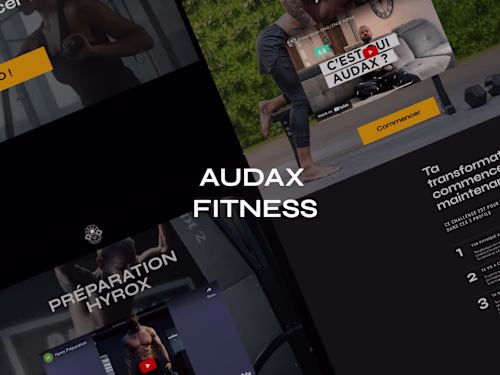 Audax Fitness - Web Design in Showit
