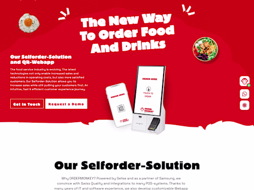 ORDERMONKEY - Design & Build in Webflow