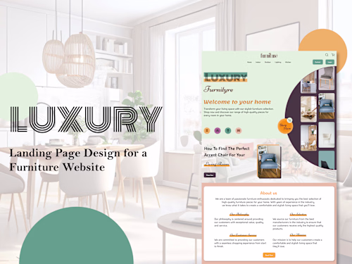 FURNITURE - Landing Page Design