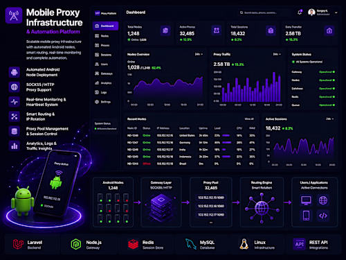 Mobile Proxy Infrastructure & Automation