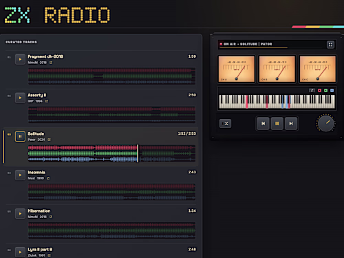 One of the most recent personal projects - zxradio.org (http...