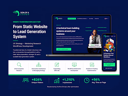 Website Strategy, UX Redesign &