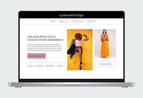 Fashion Flourish: Crafting Glamur's Online Presence