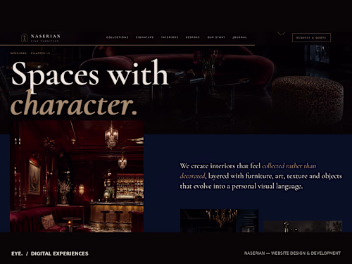 Naserian Fine Furniture | Luxury Digital Experience