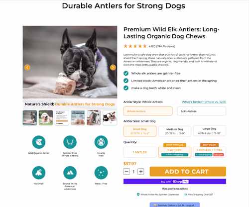 Responsive E-Commerce Product Page Design