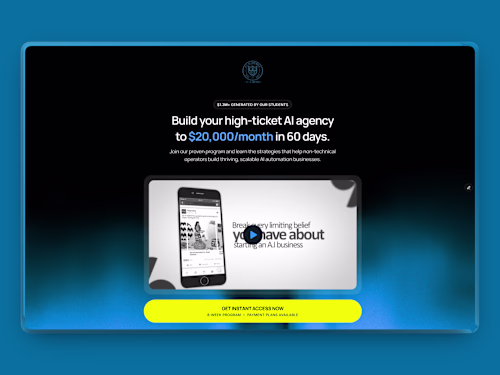 AI Academies — High-Ticket Application