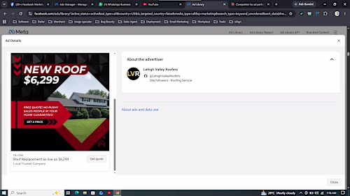 Facebook Ads & Lead Generation for Roofing Company