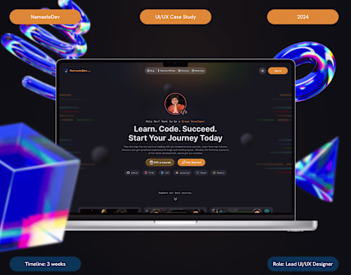 NamasteDev: Redesigning the Learning Experience
