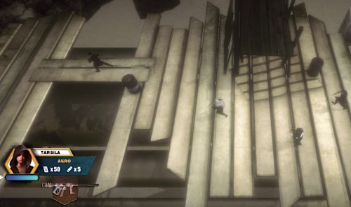 I worked on Sand Bullet (Unity 3D) a top-down shooter indie ...