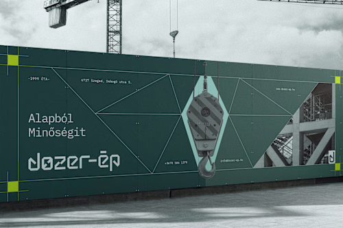 Civil Engineering Brand Identity & Logo Design | Dozer-Ép