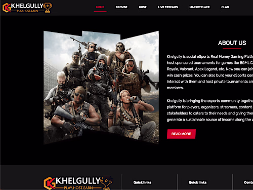 Khelgully - esports platform