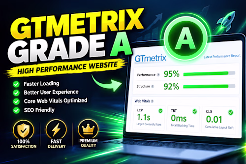 GTmetrix A-Grade Optimization — Full