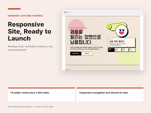 OddRoom: A Responsive 14-Page Business Website